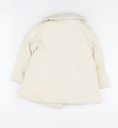 Tahari Unisex Baby Coat Ivory 12-18 Months Double-Breasted