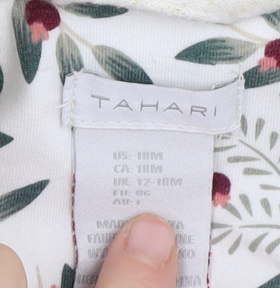 Tahari Unisex Baby Coat Ivory 12-18 Months Double-Breasted