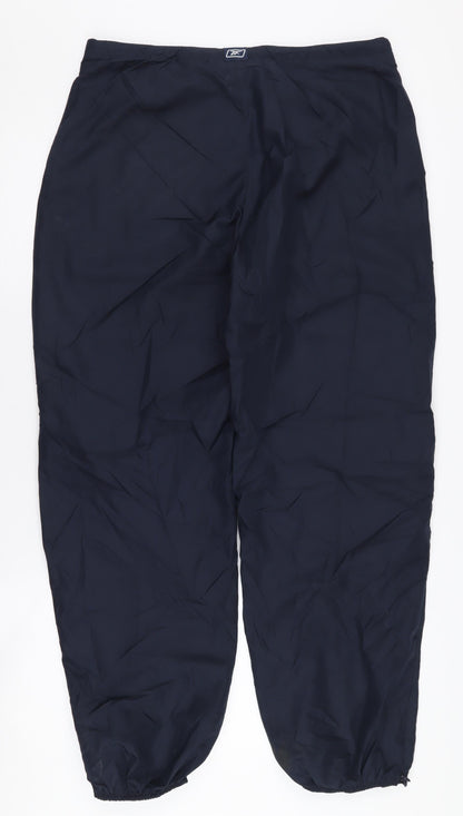 Reebok Unisex Adults Black Rain Trousers Size 14
