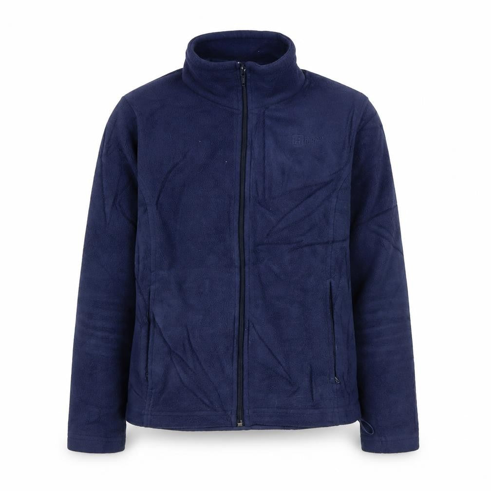 Front view of Hi Gear boys’ blue basic jacket 11-12 years
