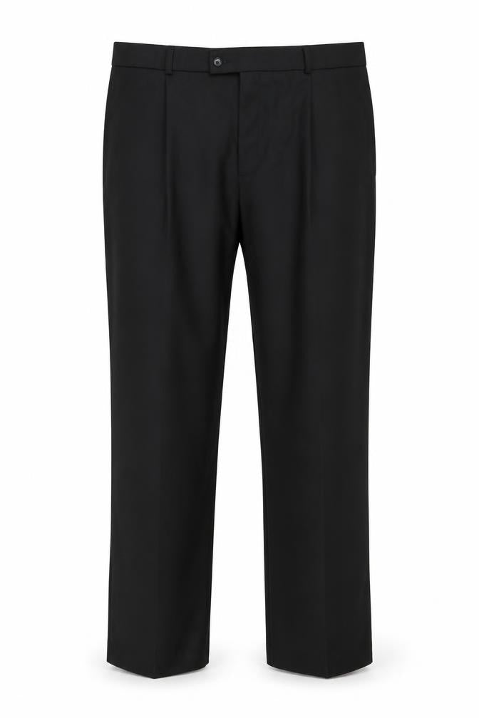 Mens UK Size 42L Woodbrie   Black Trousers
