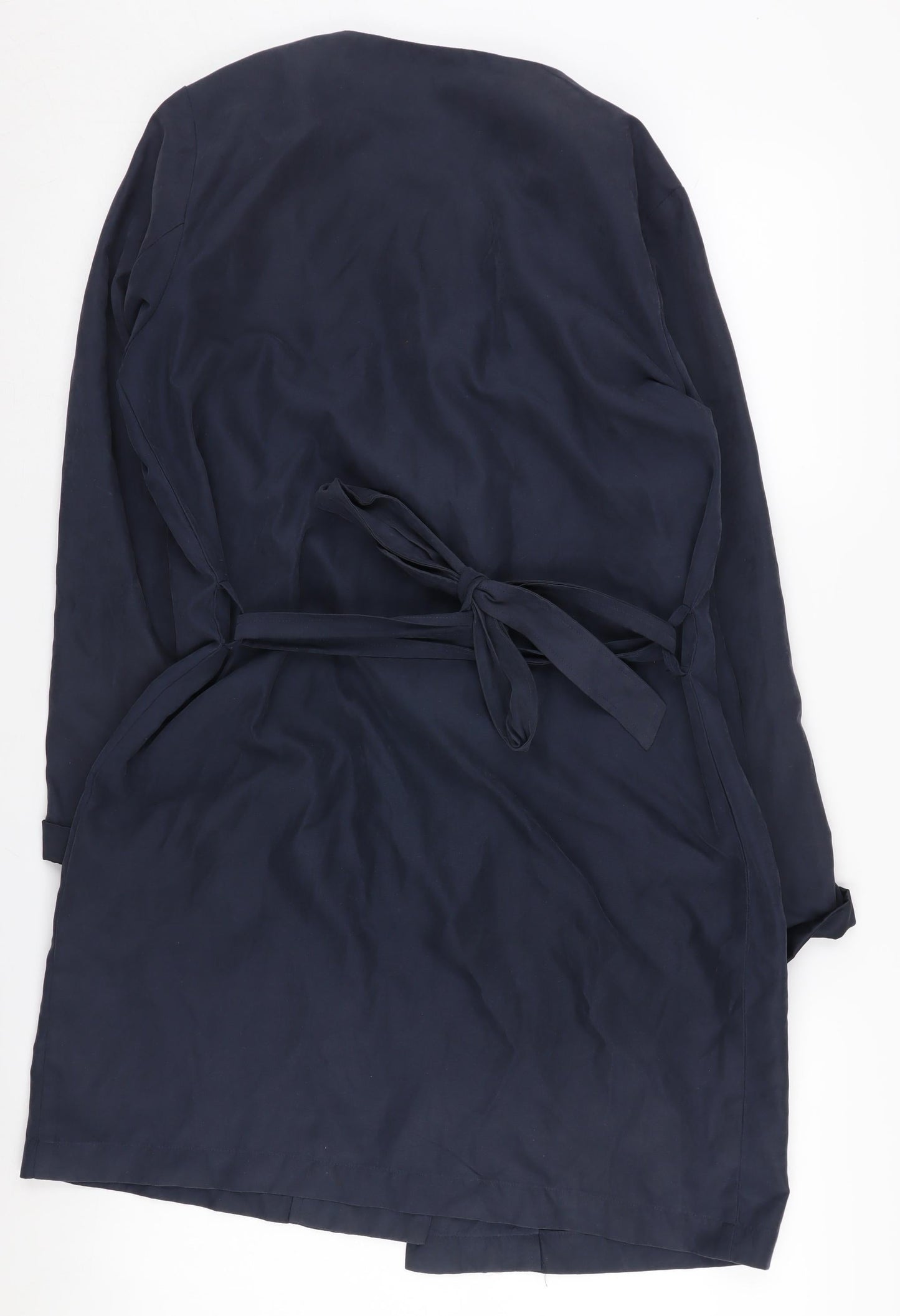 Womens UK Size S VILA Blue Trench Coat