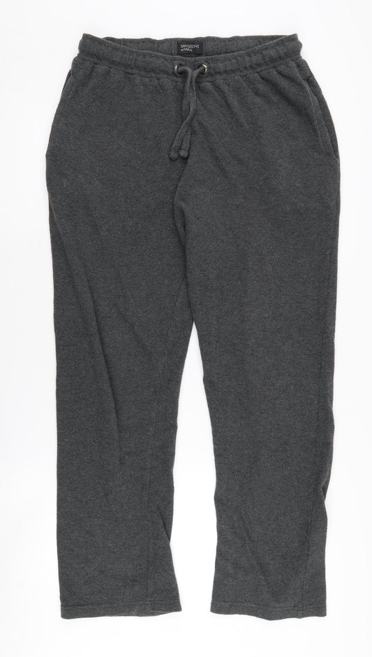 M&Co Grey Unisex M Jogger Trousers, Elastic Waist
