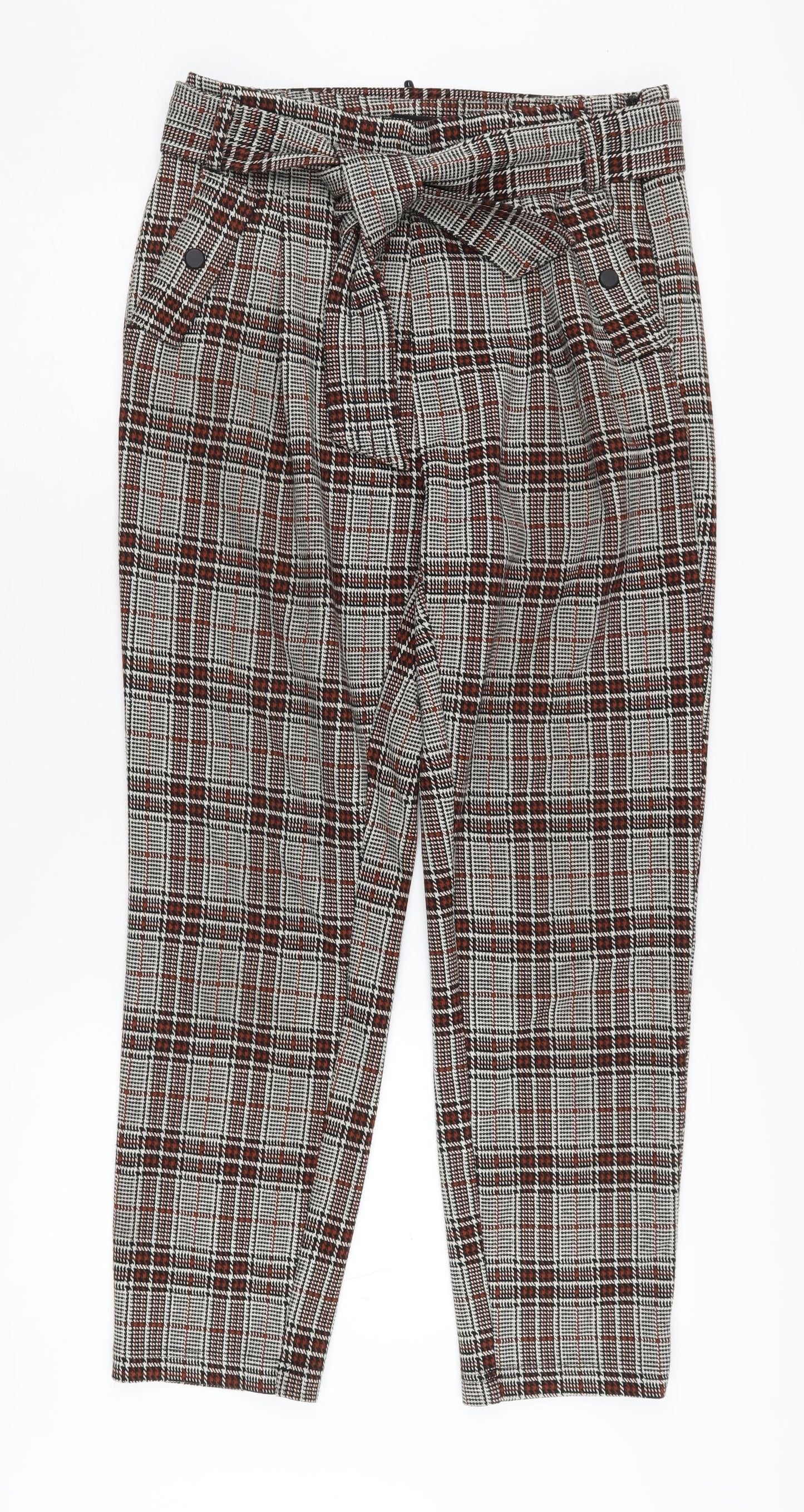 Womens UK Size 8 NEXT  Paperbag Multicoloured Trousers