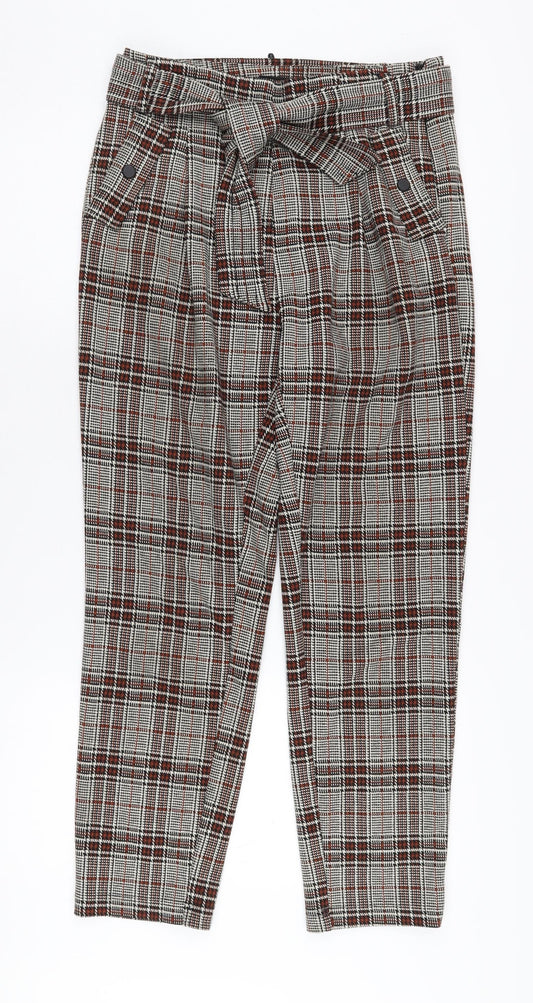 Womens UK Size 8 NEXT  Paperbag Multicoloured Trousers