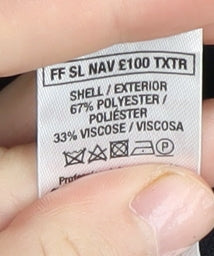 Topman Men's Blue Regular Fit Trousers, Size 36R