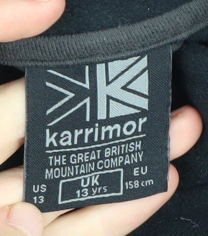 Karrimor Boys Black Mid-Length Basic Jacket 13 Years