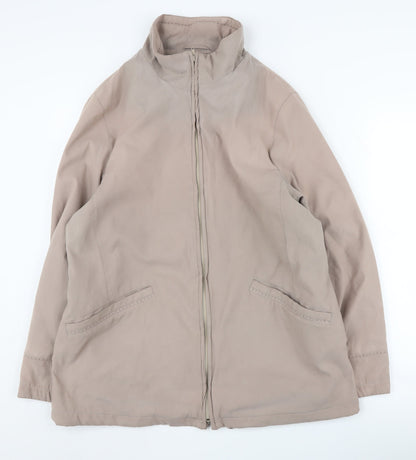 Womens UK Size 16 Debenhams Beige Basic Jacket