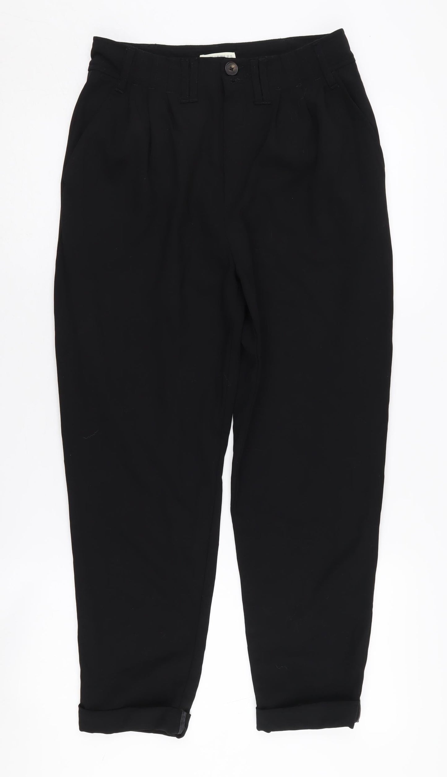 Whistles Women's Black Pleated Trousers Size 10