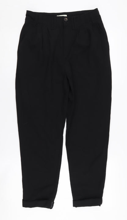 Whistles Women's Black Pleated Trousers Size 10