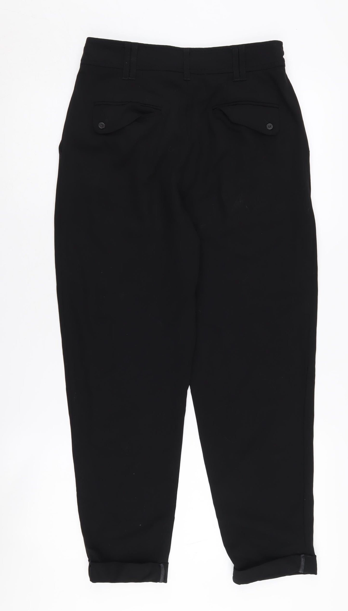 Whistles Women's Black Pleated Trousers Size 10