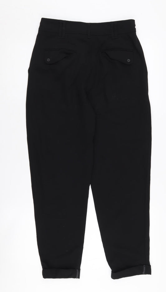 Whistles Women's Black Pleated Trousers Size 10