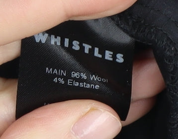 Whistles Women's Black Pleated Trousers Size 10