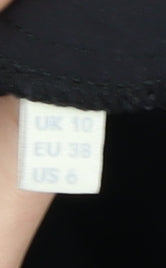 Whistles Women's Black Pleated Trousers Size 10