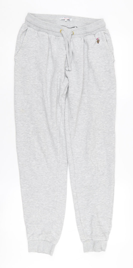 U.S. Polo Assn. Women's Grey Jogger Trousers - S