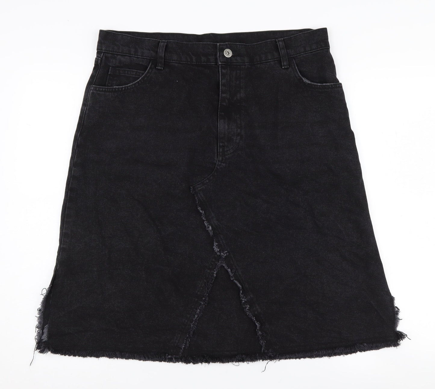 Collusion Women's Black Skirt UK 14 Casual