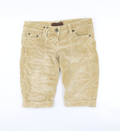 River Island Women's Beige Corduroy Shorts Size 10