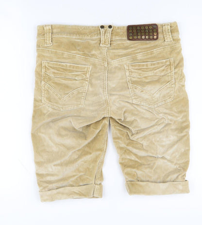 River Island Women's Beige Corduroy Shorts Size 10