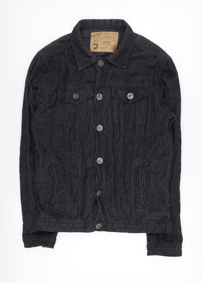 Cougar Denim Wear Black Unisex Adults Basic Jacket L
