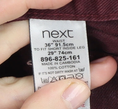 Next Women's Red Straight Jeans Size 36