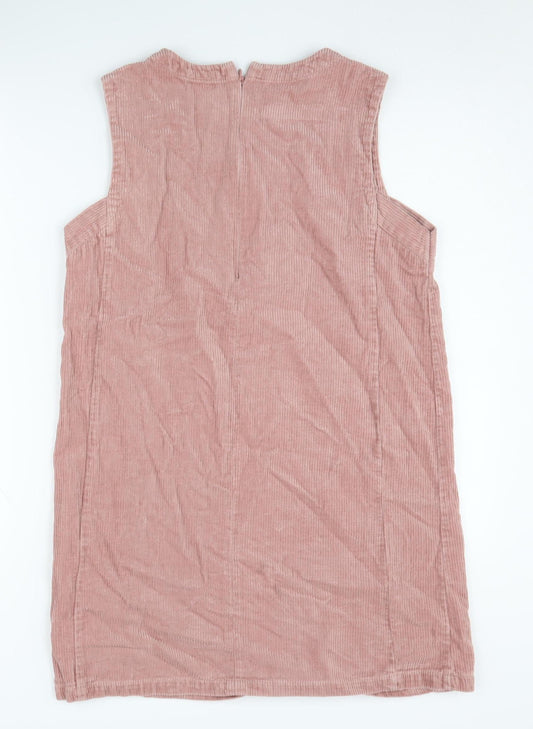 ASOS Women's Pink Corduroy Shift Dress Size 10
