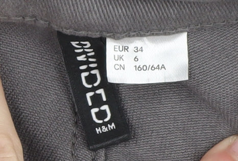 Womens UK Size 6 H&M  Straight Grey Jeans