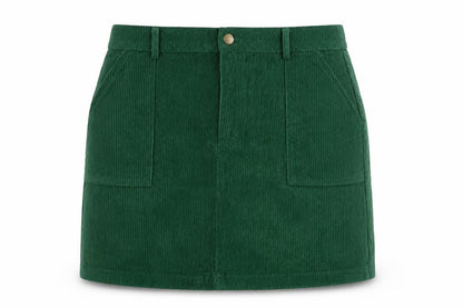 Womens UK Size XL Cider Mini Corduroy Skirt