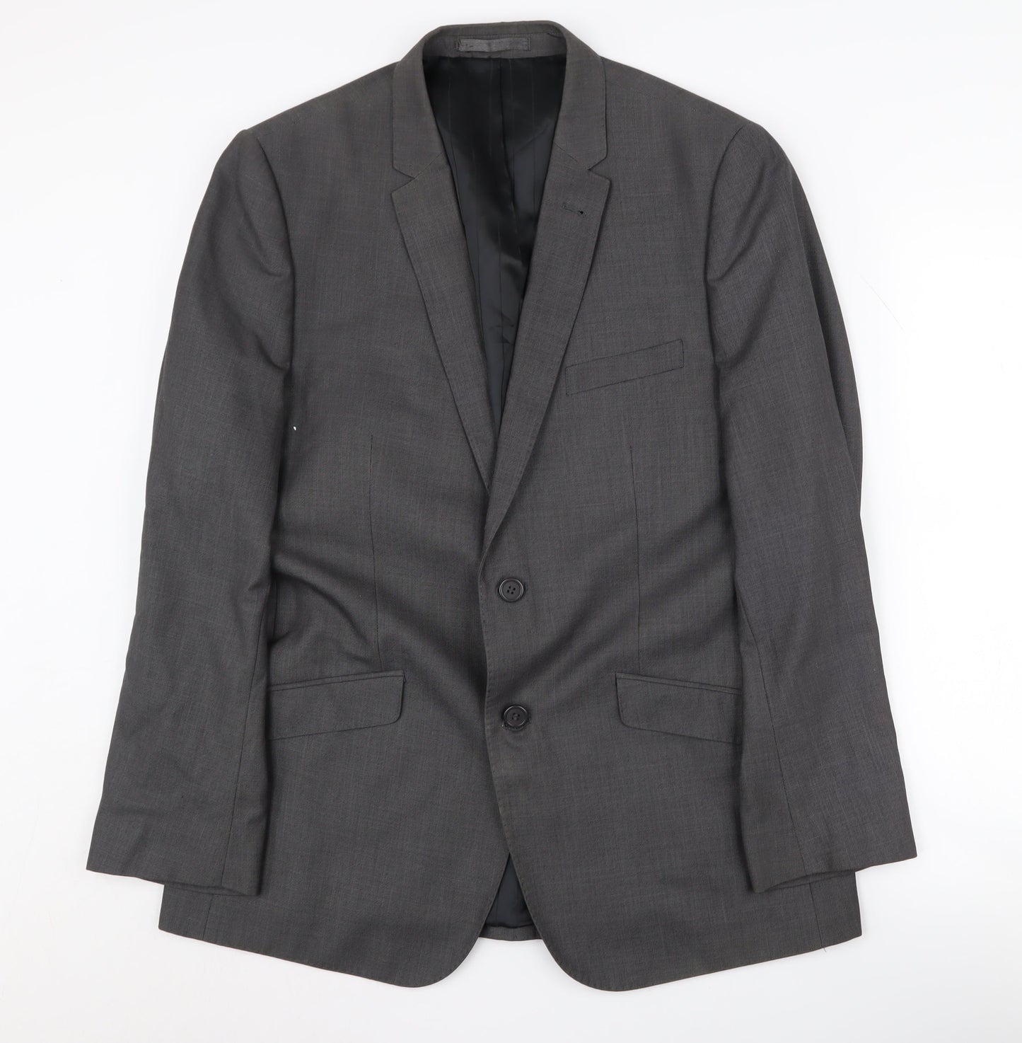 Avenue Men's Grey Blazer 40R Regular Fit Formal