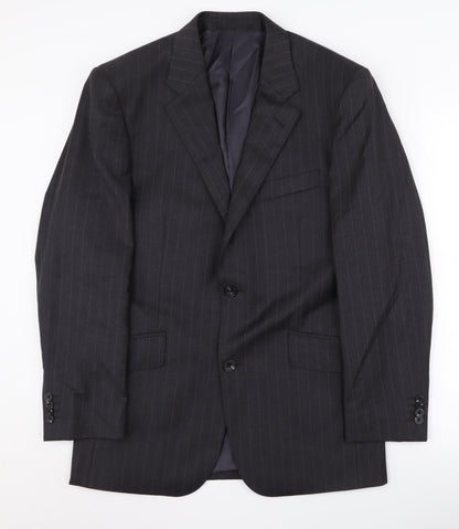 Mens UK Size 38 T.M.Lewin Regular Black Suit Jacket