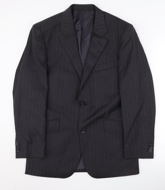 Mens UK Size 38 T.M.Lewin Regular Black Suit Jacket