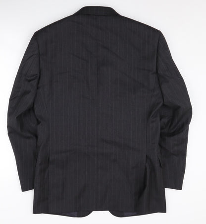 Mens UK Size 38 T.M.Lewin Regular Black Suit Jacket