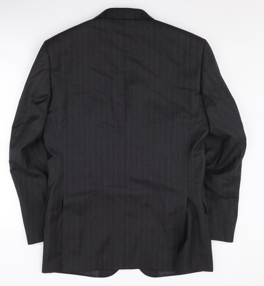 Mens UK Size 38 T.M.Lewin Regular Black Suit Jacket