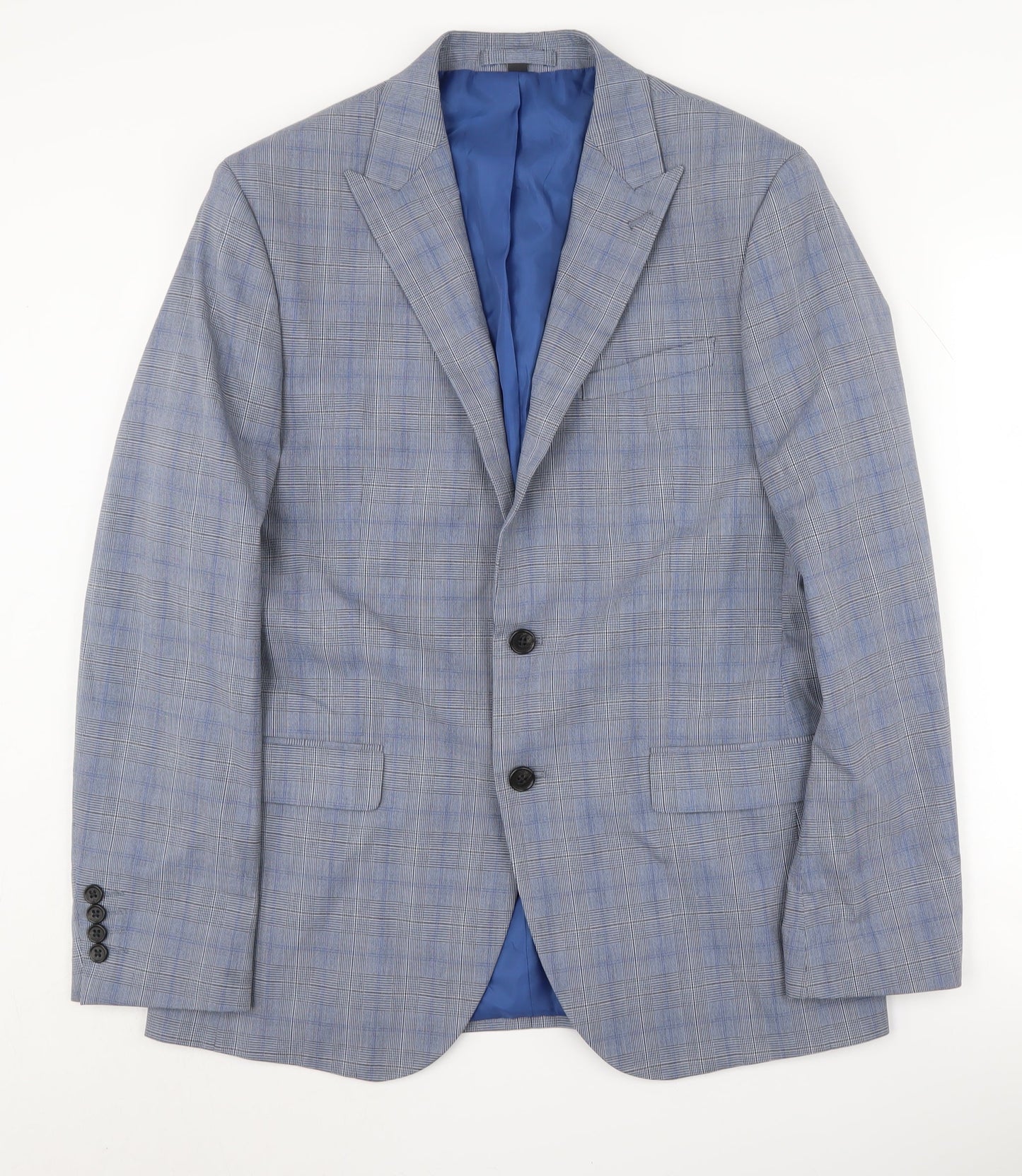Mens UK Size 40 Marks and Spencer Regular Blue Suit Jacket