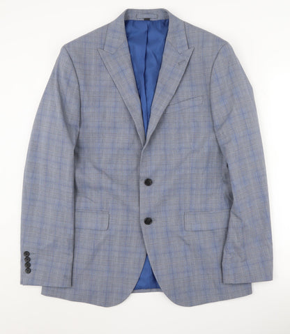 Mens UK Size 40 Marks and Spencer Regular Blue Suit Jacket