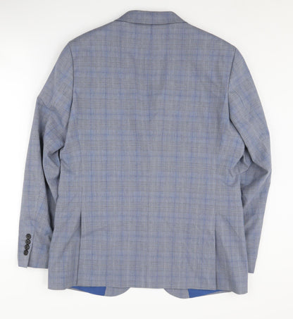 Mens UK Size 40 Marks and Spencer Regular Blue Suit Jacket