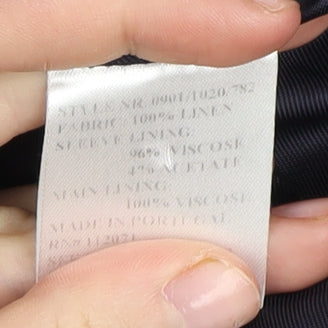 Jigsaw Women's Grey Check Blazer Size 8, Workwear Style