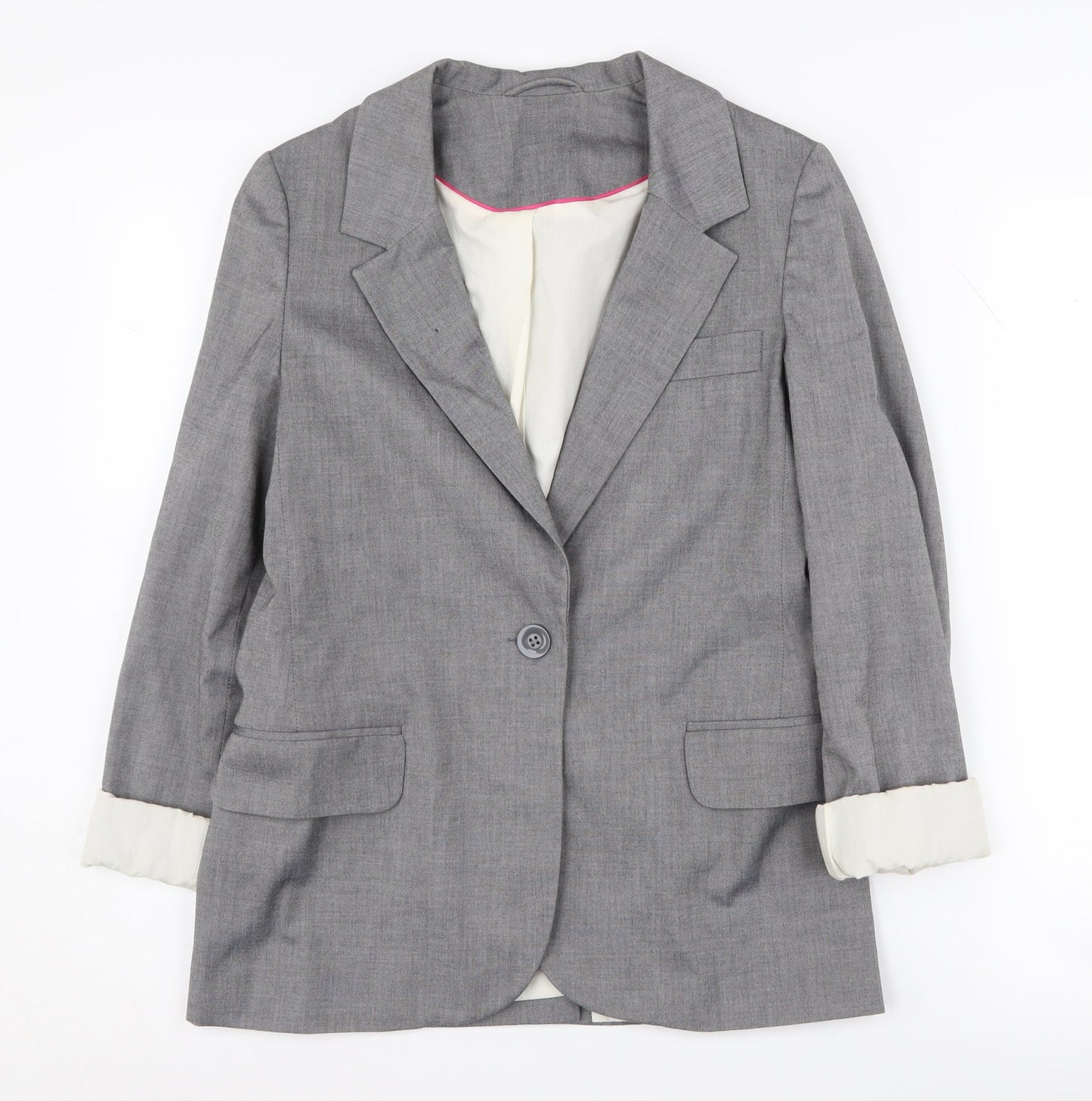 Dorothy Perkins Grey Blazer - Women's, Size 8, Business Casual