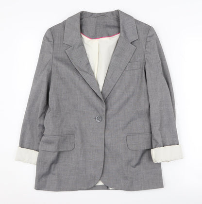 Dorothy Perkins Grey Blazer - Women's, Size 8, Business Casual
