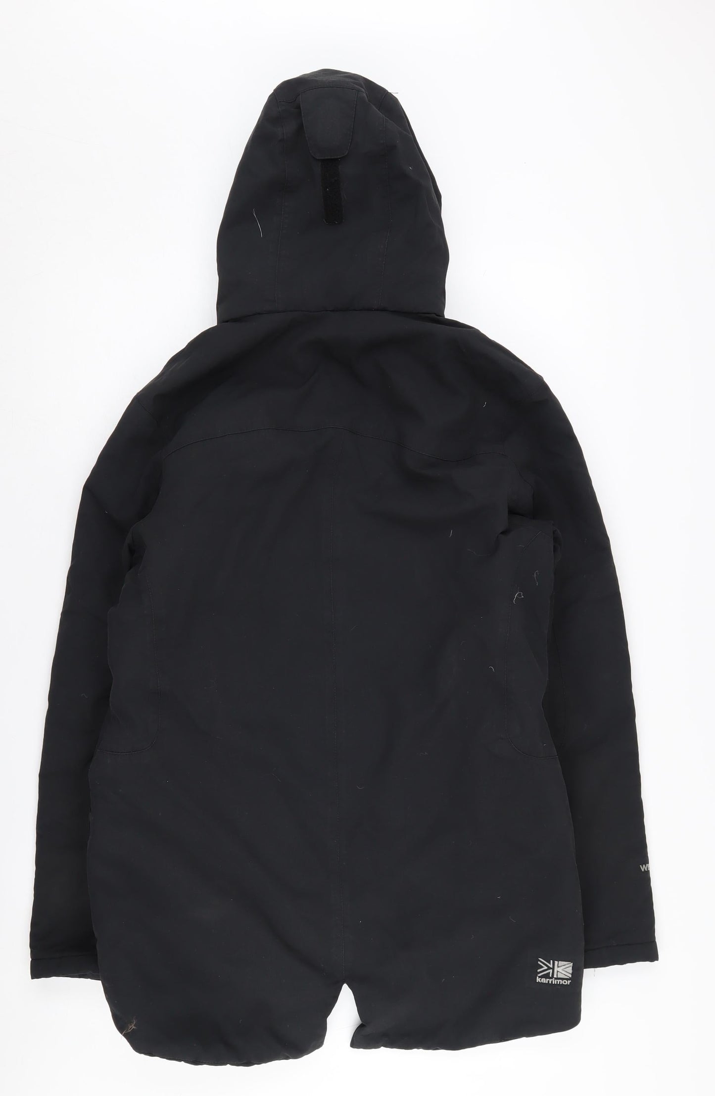 Womens UK Size 10 Karrimor Black Parka Coat