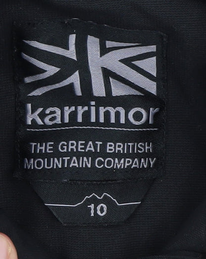 Womens UK Size 10 Karrimor Black Parka Coat