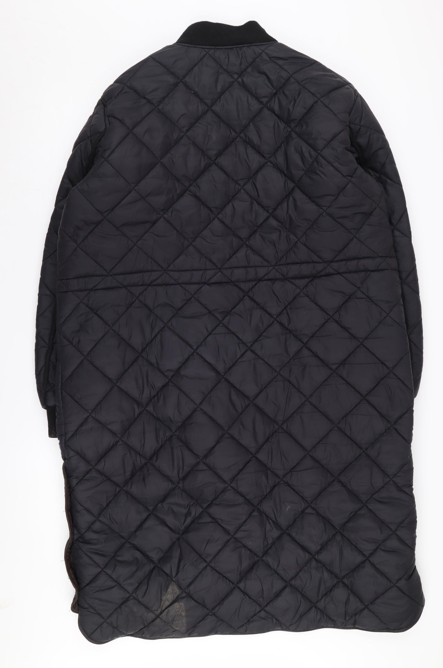 Womens UK Size 16 NEXT Black Quilted Coat