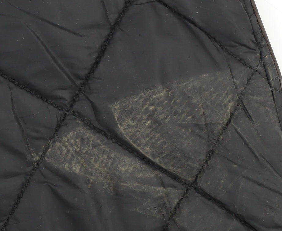 Womens UK Size 16 NEXT Black Quilted Coat