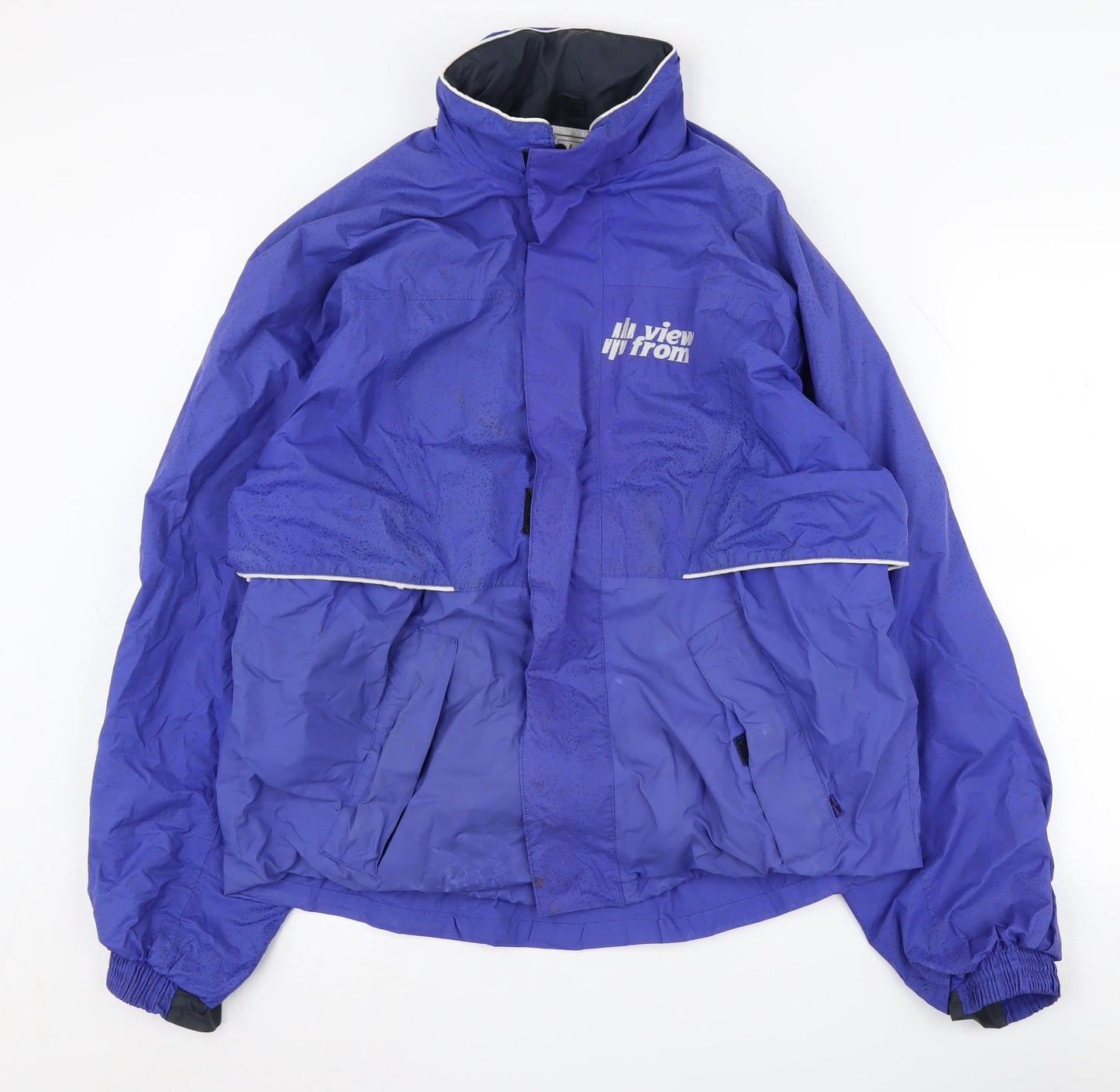 Mens UK Size M View From Blue Windbreaker Coat