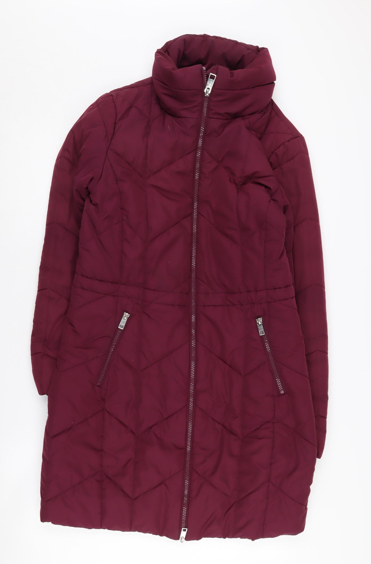 Womens UK Size 8 Marks and Spencer Red Puffer Jacket