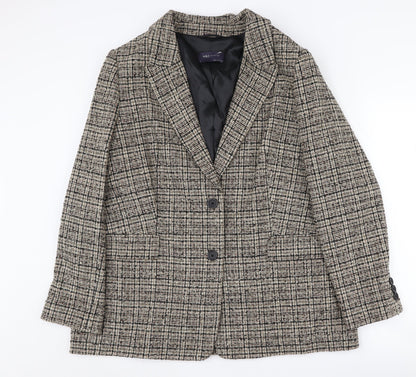 Marks and Spencer Women's Multicolour Check Blazer UK 18