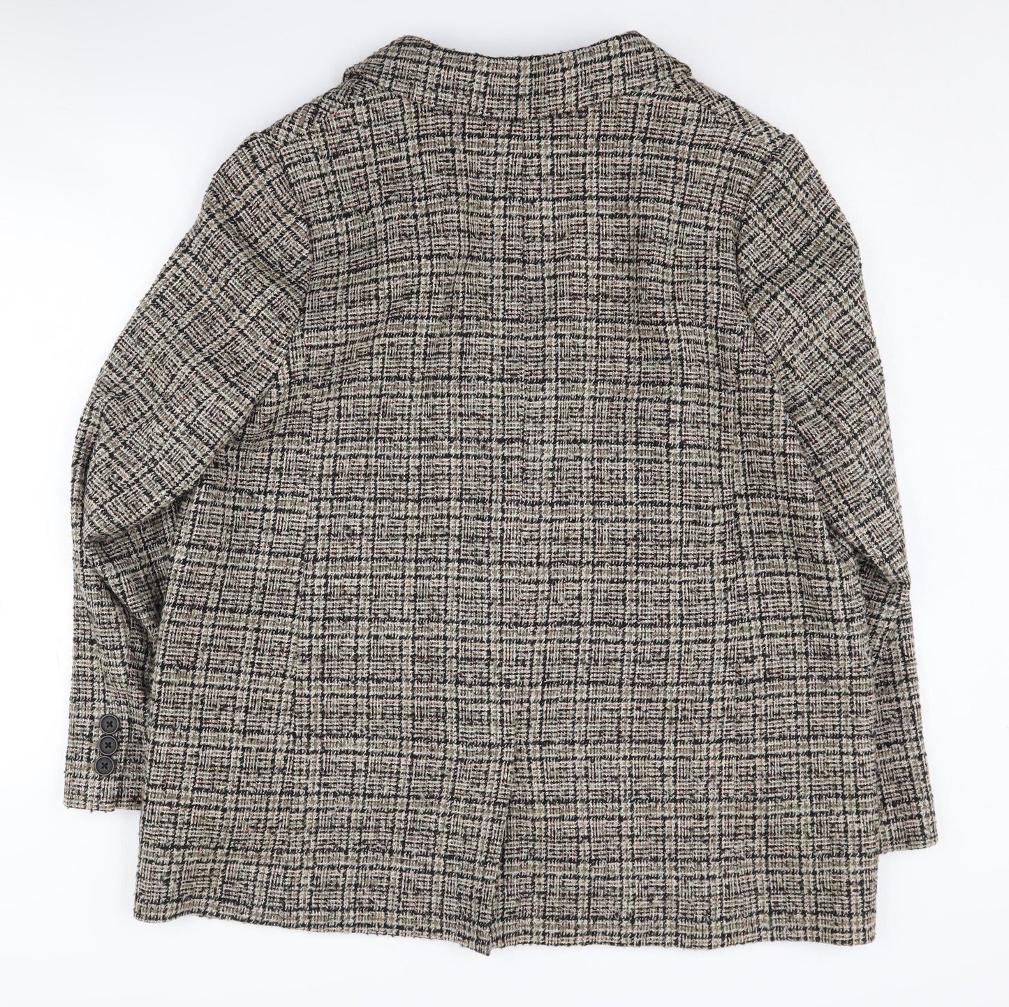 Marks and Spencer Women's Multicolour Check Blazer UK 18