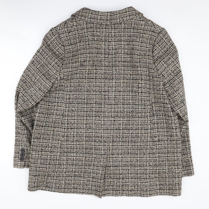 Marks and Spencer Women's Multicolour Check Blazer UK 18
