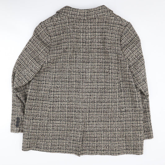 Marks and Spencer Women's Multicolour Check Blazer UK 18