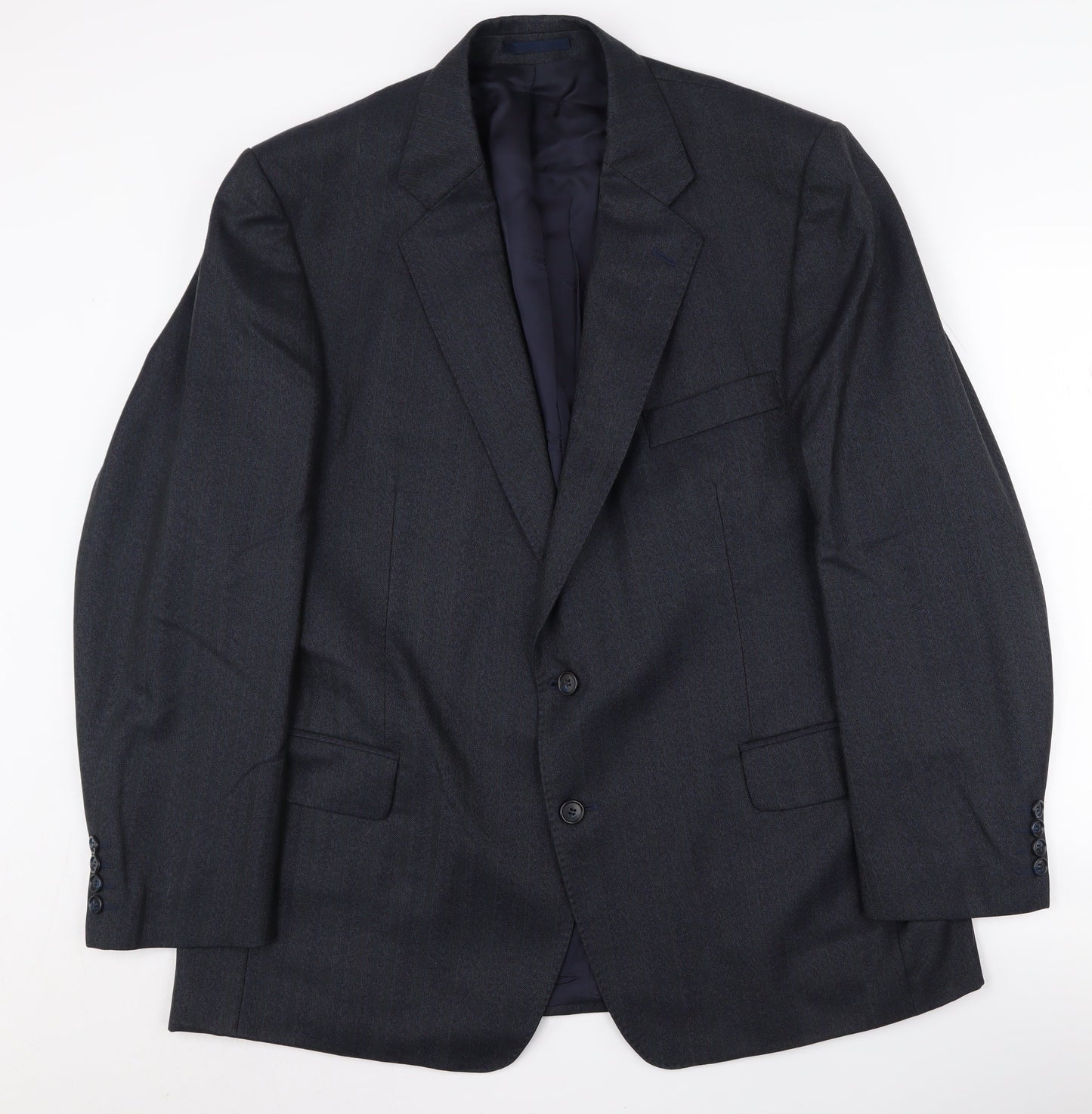 Mens UK Size 46 Eric Spencer Regular Blue Suit Jacket