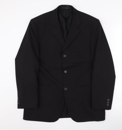 Mens UK Size 38 Burton Regular Black Suit Jacket